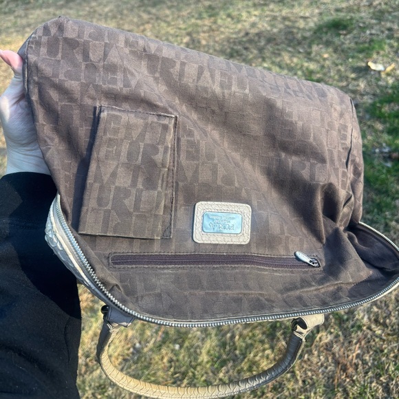 Furla Python Embossed Leather Shoulder Bag - Picture 6 of 17